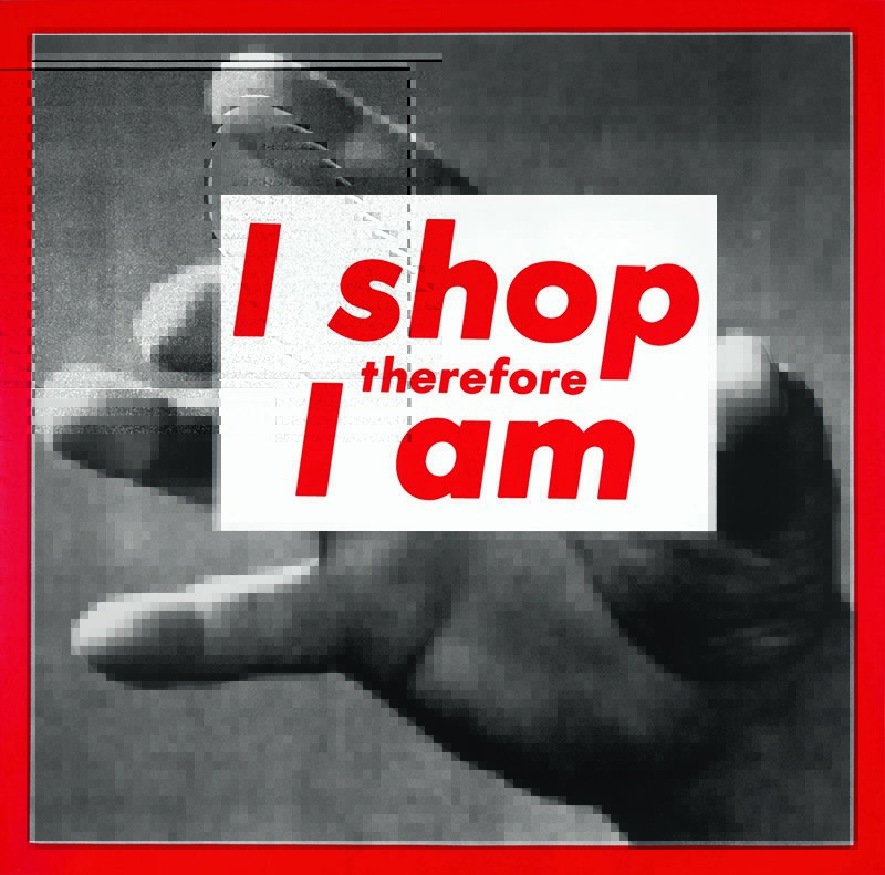 Barbara_Kruger_I_Shop_Therefore_I_Am