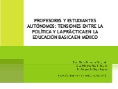 (206) Profesores y estudiantes autó...
