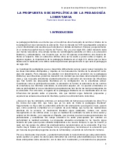 La Propuesta SociopolíTica De La Pe...