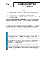 Valores concepto